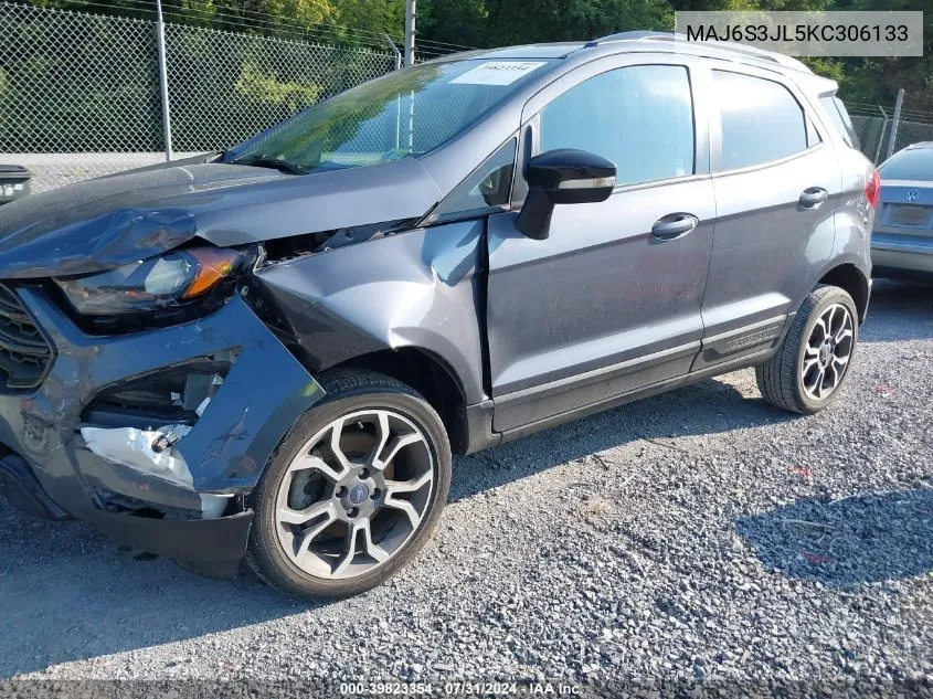 2019 Ford Ecosport Ses VIN: MAJ6S3JL5KC306133 Lot: 39823354