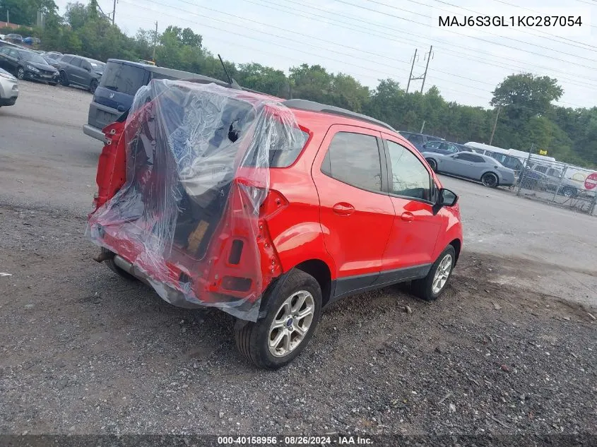 MAJ6S3GL1KC287054 2019 Ford Ecosport Se