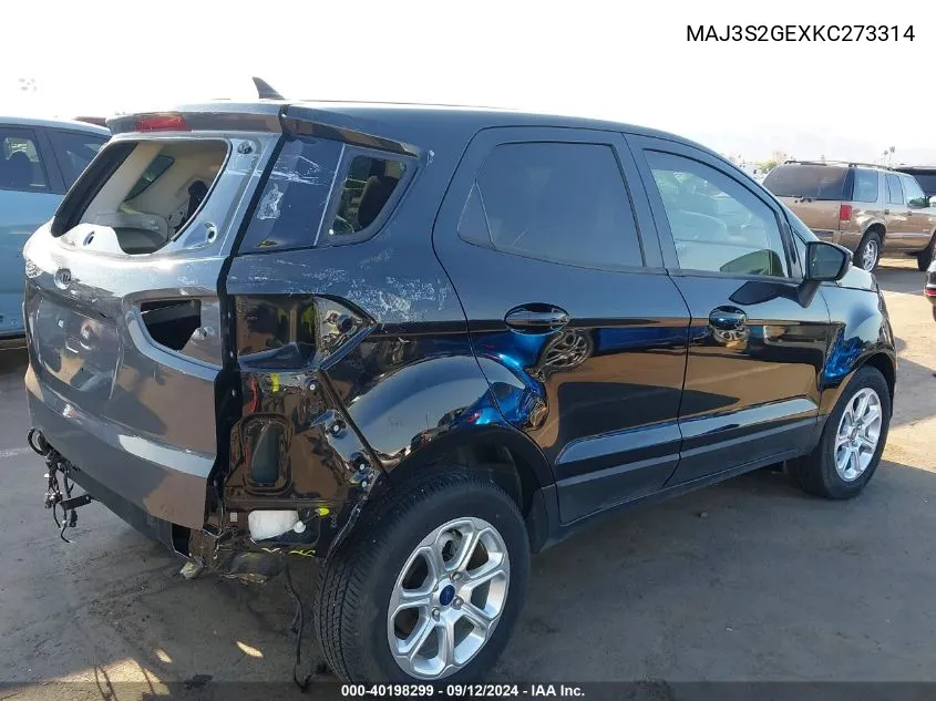 MAJ3S2GEXKC273314 2019 Ford Ecosport Se