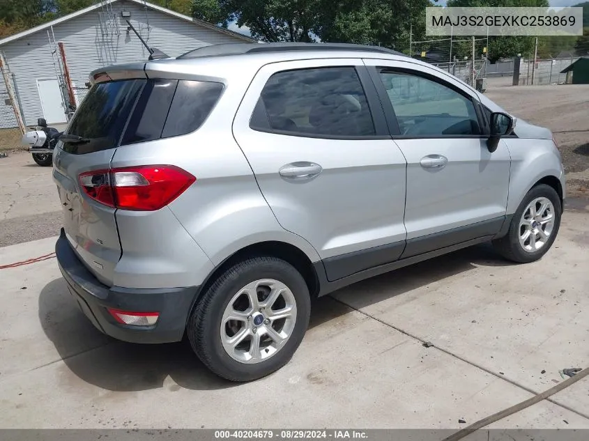 MAJ3S2GEXKC253869 2019 Ford Ecosport Se