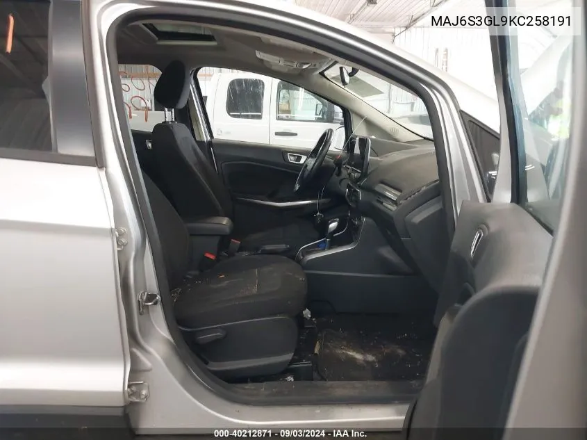 MAJ6S3GL9KC258191 2019 Ford Ecosport Se