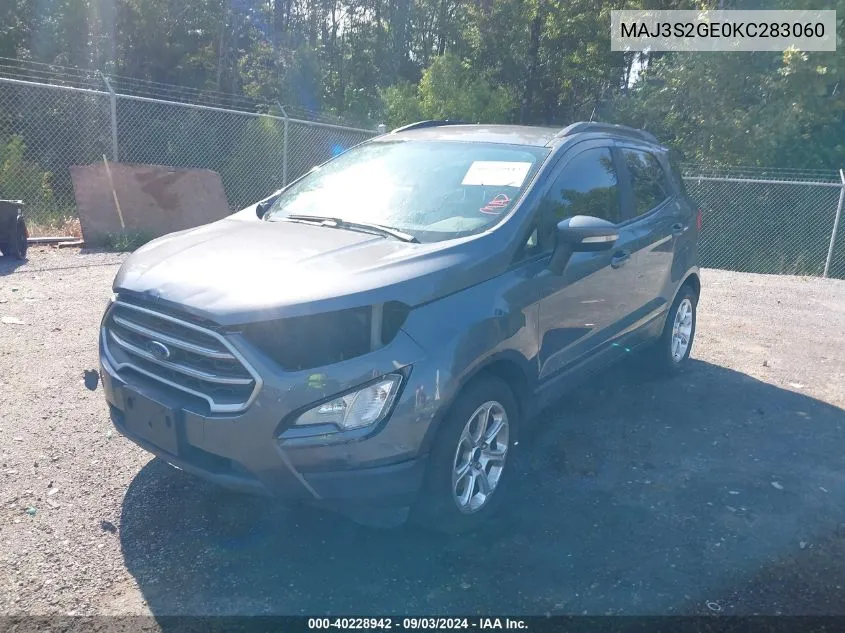 2019 Ford Ecosport Se VIN: MAJ3S2GE0KC283060 Lot: 40228942