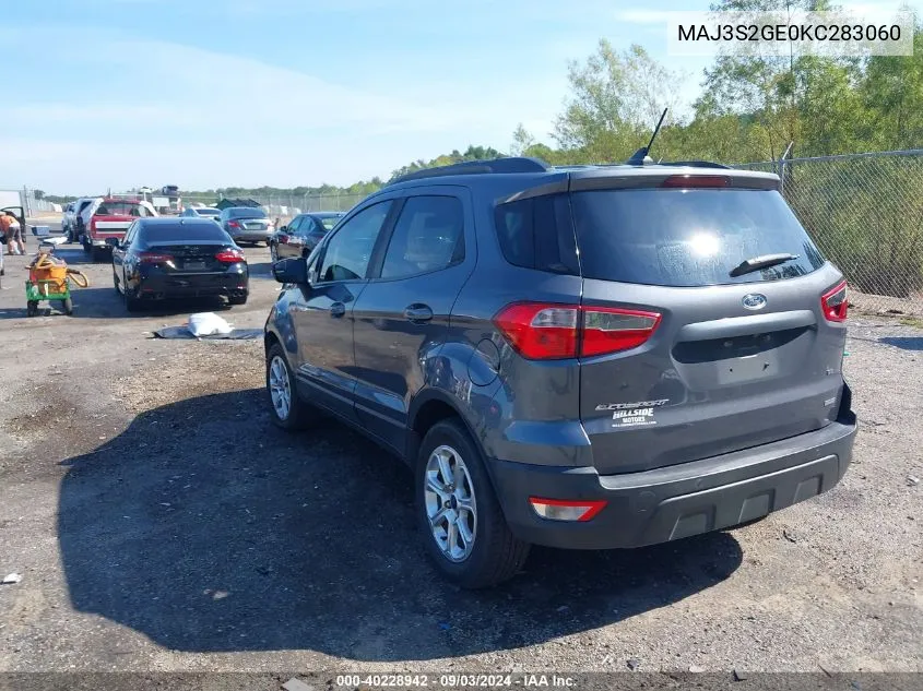 2019 Ford Ecosport Se VIN: MAJ3S2GE0KC283060 Lot: 40228942