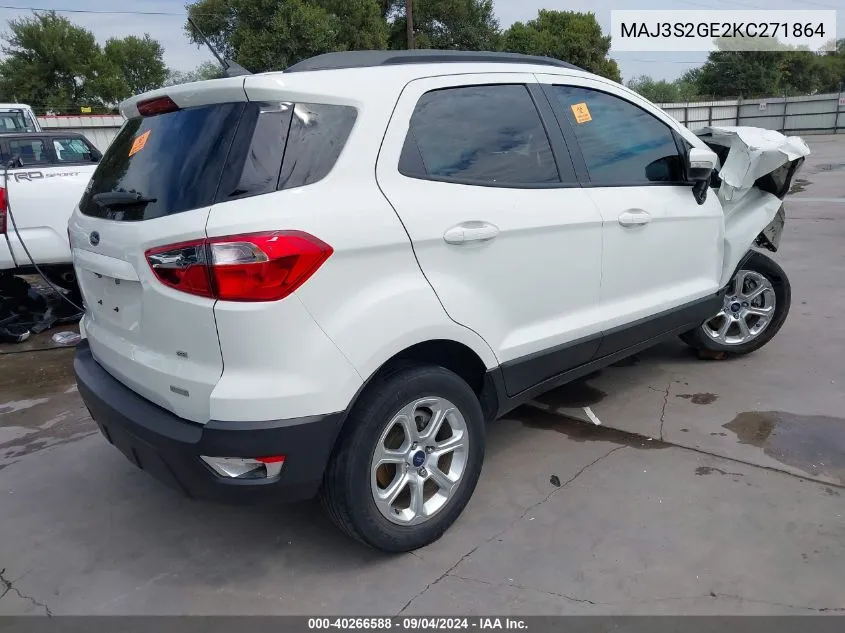 MAJ3S2GE2KC271864 2019 Ford Ecosport Se