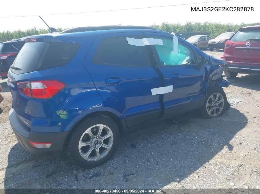 MAJ3S2GE2KC282878 2019 Ford Ecosport Se