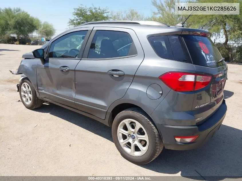 MAJ3S2GE1KC285626 2019 Ford Ecosport Se