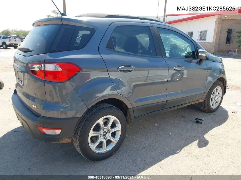 2019 Ford Ecosport Se VIN: MAJ3S2GE1KC285626 Lot: 40318393