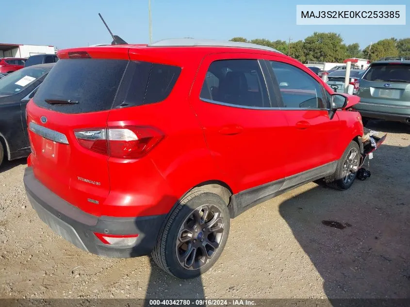 MAJ3S2KE0KC253385 2019 Ford Ecosport Titanium