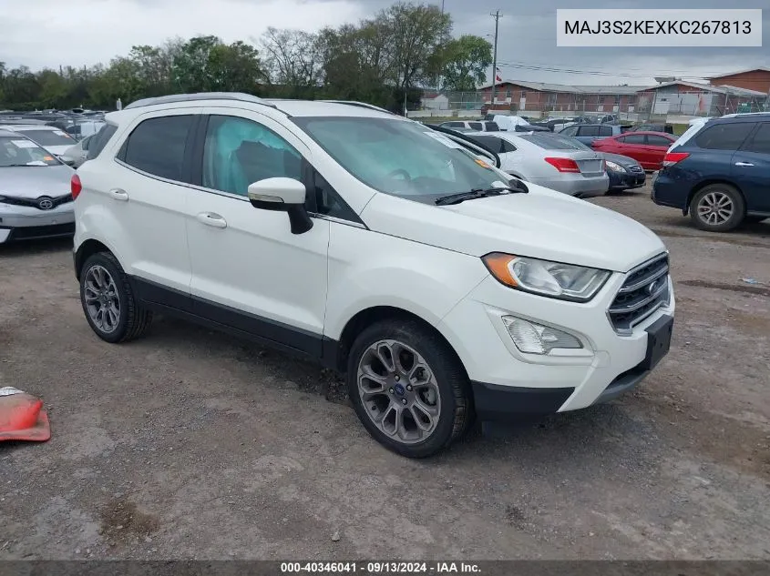 MAJ3S2KEXKC267813 2019 Ford Ecosport Titanium