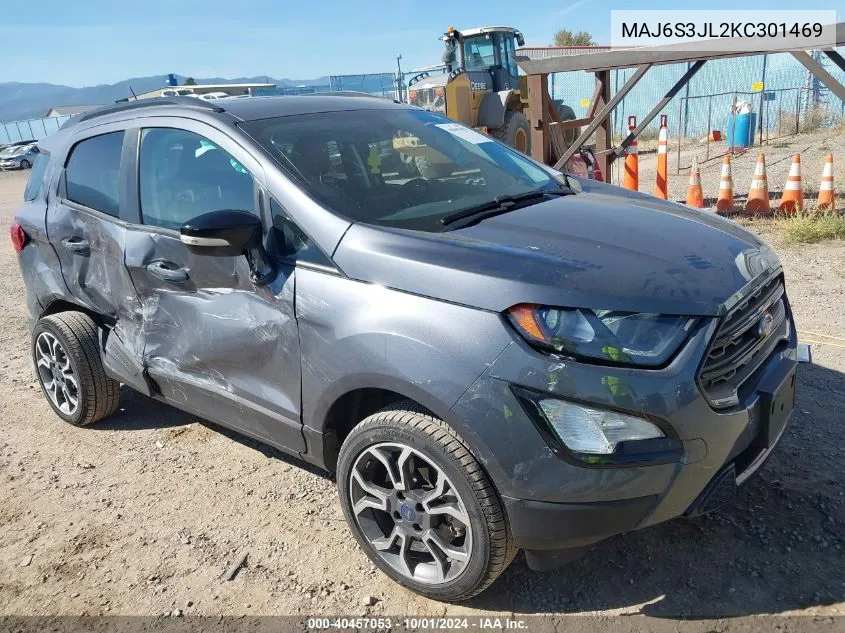 2019 Ford Ecosport Ses VIN: MAJ6S3JL2KC301469 Lot: 40457053