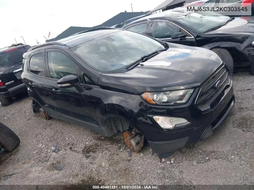 MAJ6S3JL2KC303545 2019 Ford Ecosport Ses