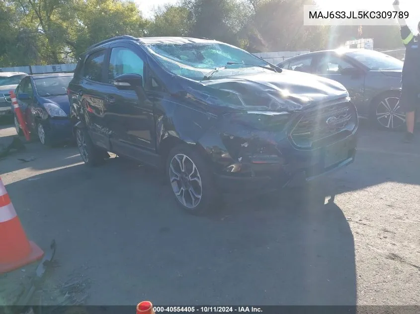 2019 Ford Ecosport Ses VIN: MAJ6S3JL5KC309789 Lot: 40554405