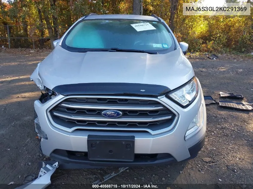 2019 Ford Ecosport Se VIN: MAJ6S3GL2KC291369 Lot: 40588715