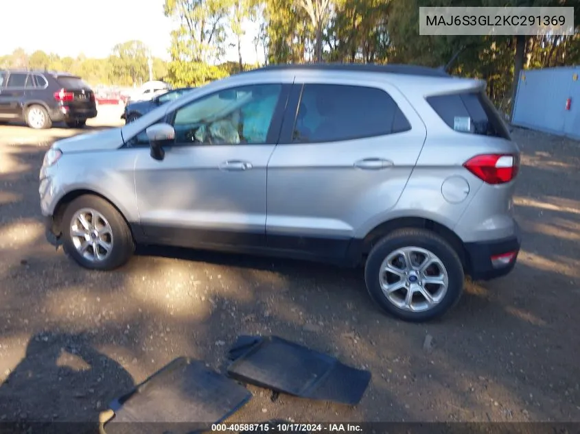 2019 Ford Ecosport Se VIN: MAJ6S3GL2KC291369 Lot: 40588715