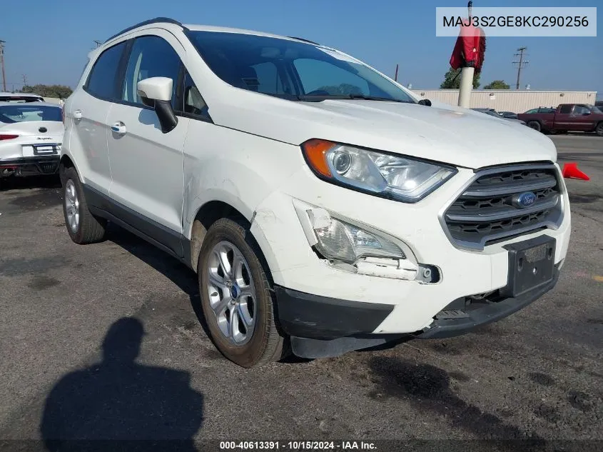 2019 Ford Ecosport Se VIN: MAJ3S2GE8KC290256 Lot: 40613391