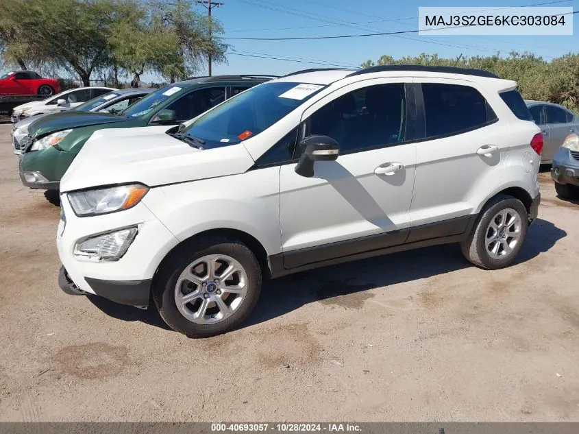 2019 Ford Ecosport Se VIN: MAJ3S2GE6KC303084 Lot: 40693057