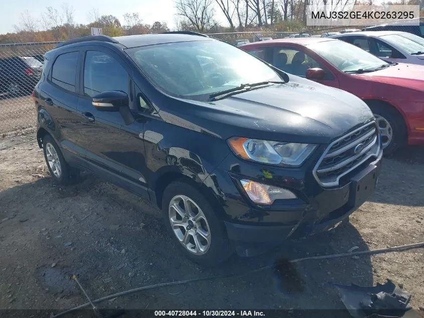 2019 Ford Ecosport Se VIN: MAJ3S2GE4KC263295 Lot: 40728044