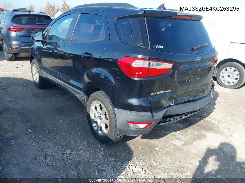 2019 Ford Ecosport Se VIN: MAJ3S2GE4KC263295 Lot: 40728044