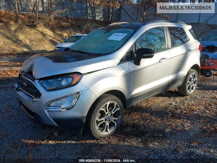 MAJ6S3JL1KC300605 2019 Ford Ecosport Ses