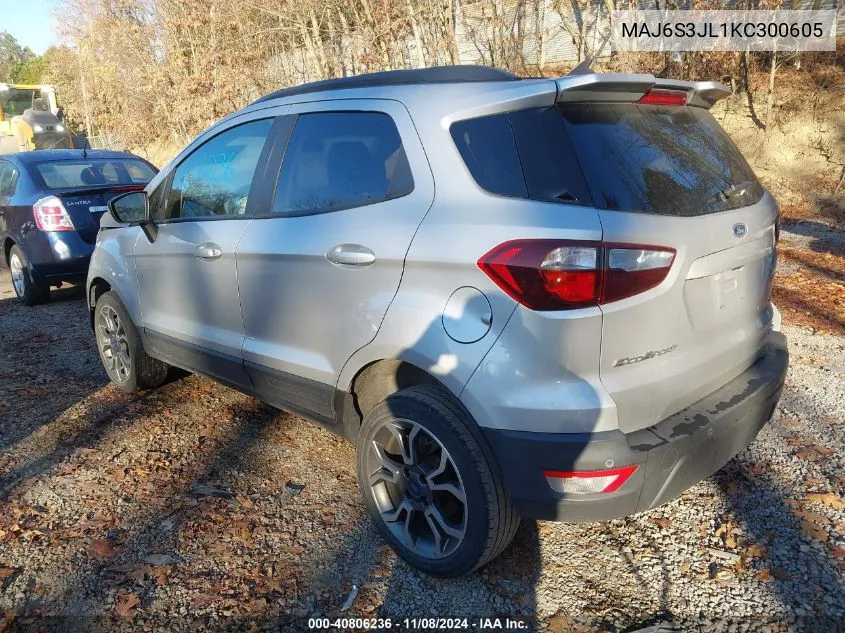 MAJ6S3JL1KC300605 2019 Ford Ecosport Ses