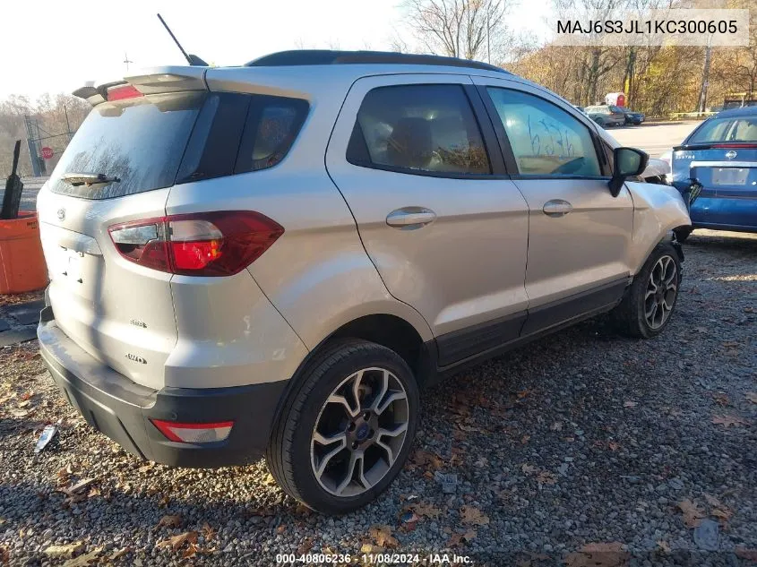 MAJ6S3JL1KC300605 2019 Ford Ecosport Ses