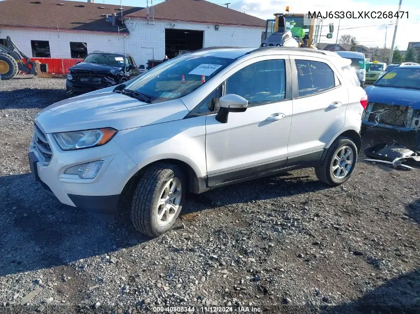 2019 Ford Ecosport Se VIN: MAJ6S3GLXKC268471 Lot: 40808344