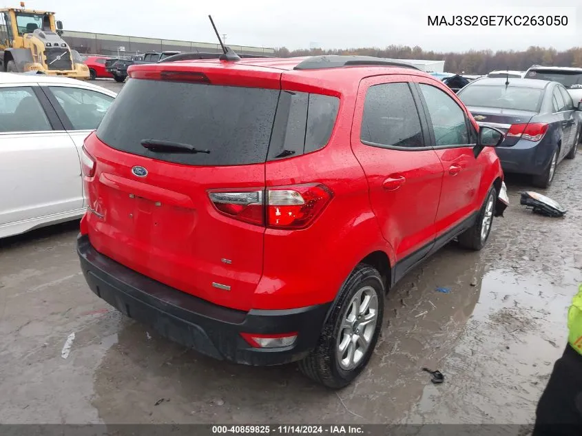 2019 Ford Ecosport Se VIN: MAJ3S2GE7KC263050 Lot: 40859825