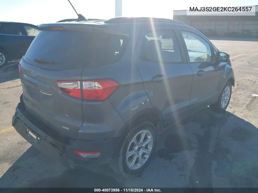 2019 Ford Ecosport Se VIN: MAJ3S2GE2KC264557 Lot: 40873956