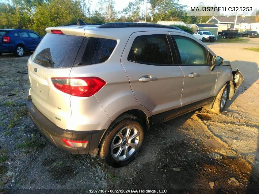 MAJ3S2GE1LC325253 2020 Ford Ecosport Se