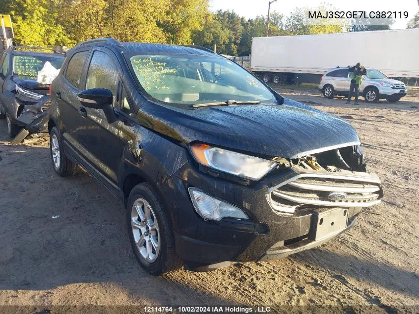 2020 Ford Ecosport Se VIN: MAJ3S2GE7LC382119 Lot: 12114764