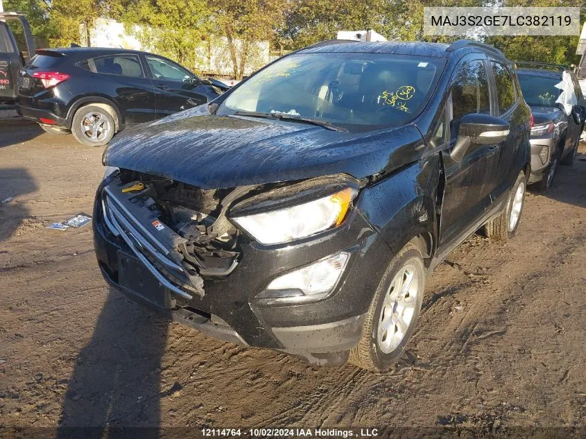 2020 Ford Ecosport Se VIN: MAJ3S2GE7LC382119 Lot: 12114764