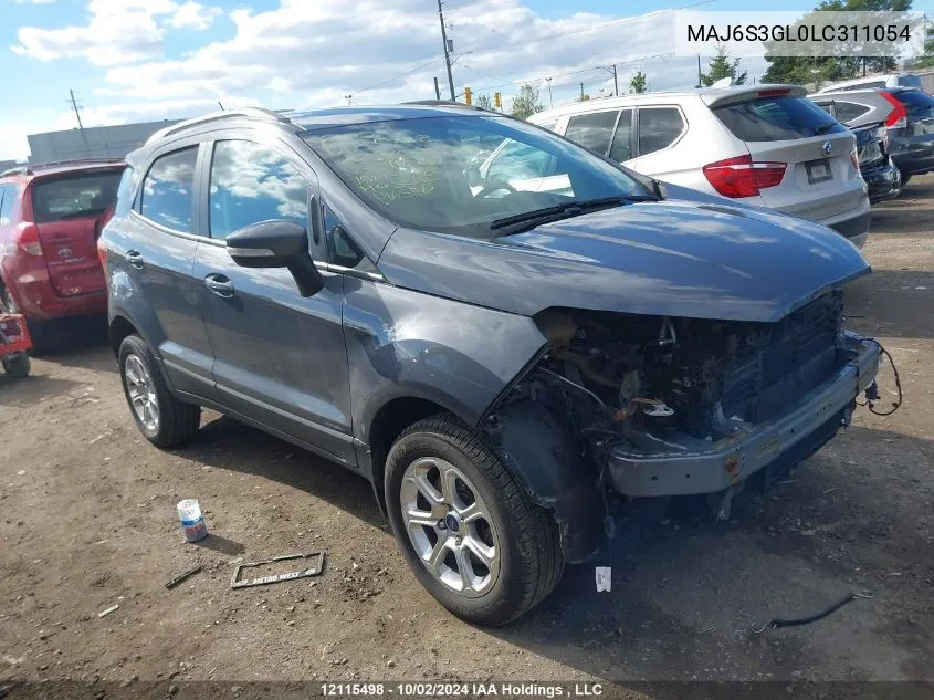 MAJ6S3GL0LC311054 2020 Ford Ecosport Se