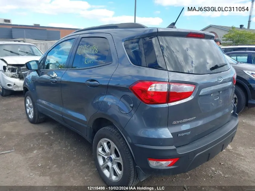 MAJ6S3GL0LC311054 2020 Ford Ecosport Se