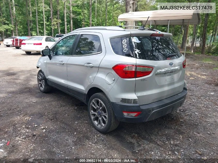 MAJ3S2KE8LC317478 2020 Ford Ecosport Titanium