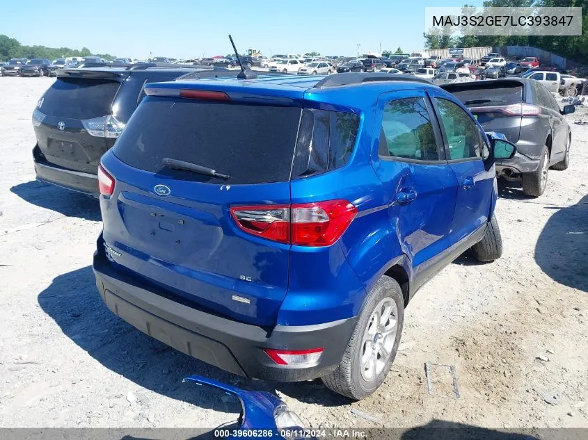 MAJ3S2GE7LC393847 2020 Ford Ecosport Se