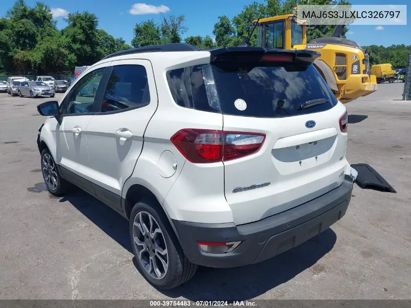 2020 Ford Ecosport Ses VIN: MAJ6S3JLXLC326797 Lot: 39754483