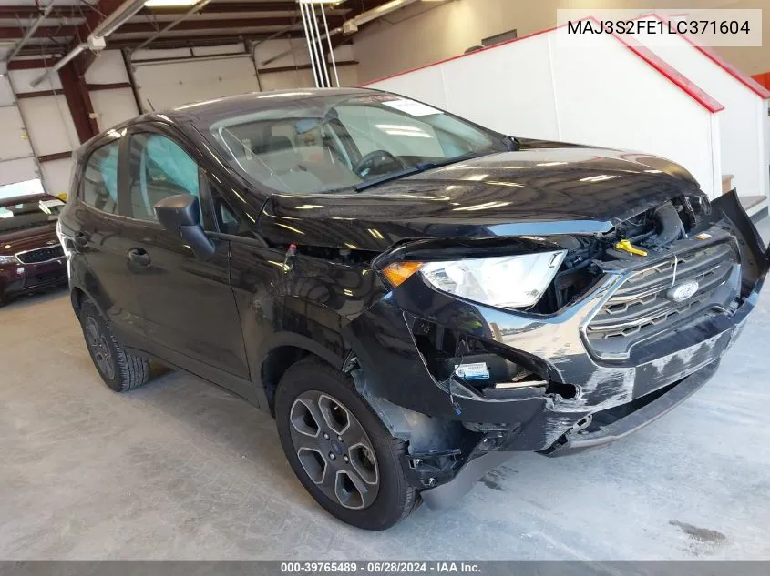 2020 Ford Ecosport S VIN: MAJ3S2FE1LC371604 Lot: 39765489