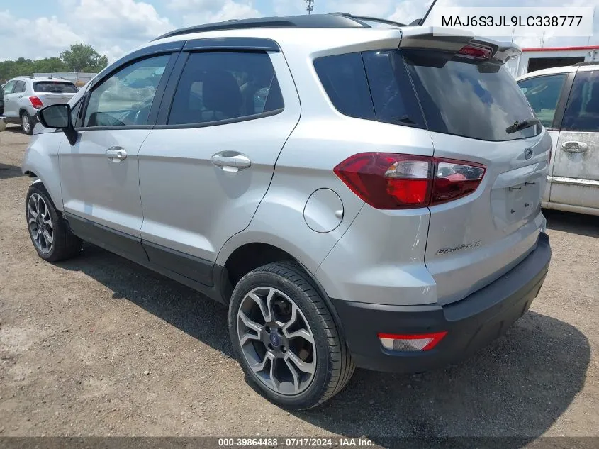 2020 Ford Ecosport Ses VIN: MAJ6S3JL9LC338777 Lot: 39864488