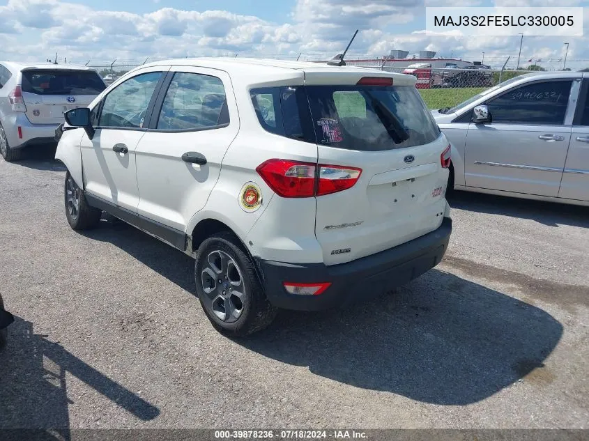 MAJ3S2FE5LC330005 2020 Ford Ecosport S