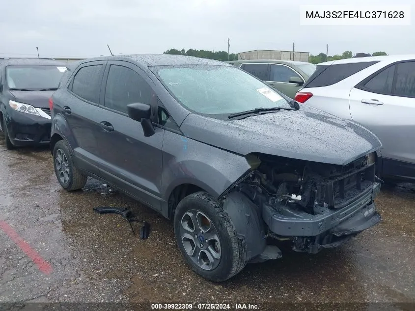 2020 Ford Ecosport S VIN: MAJ3S2FE4LC371628 Lot: 39922309