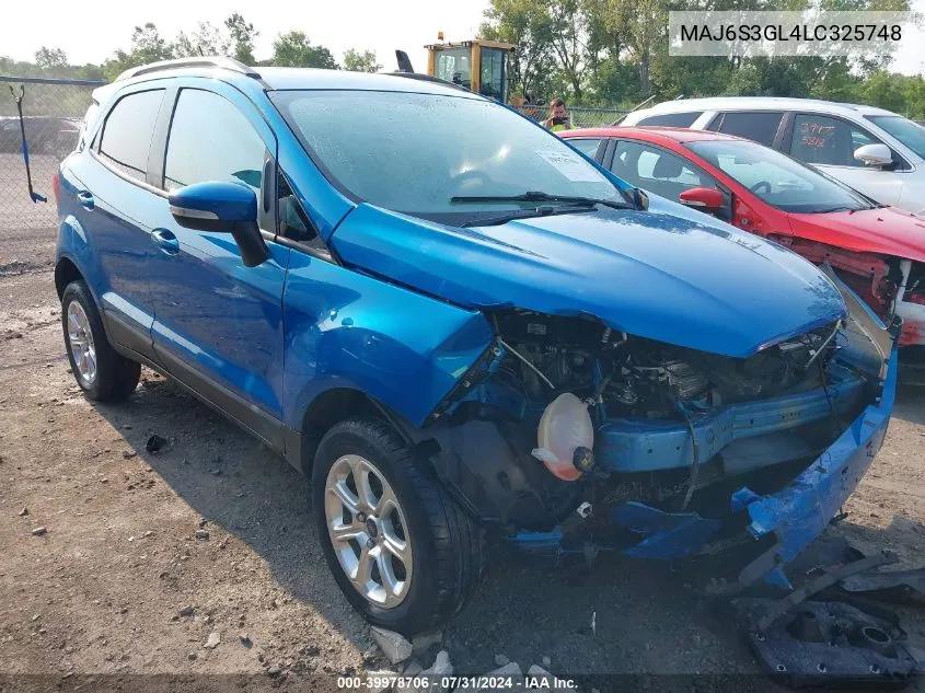 2020 Ford Ecosport Se VIN: MAJ6S3GL4LC325748 Lot: 39978706