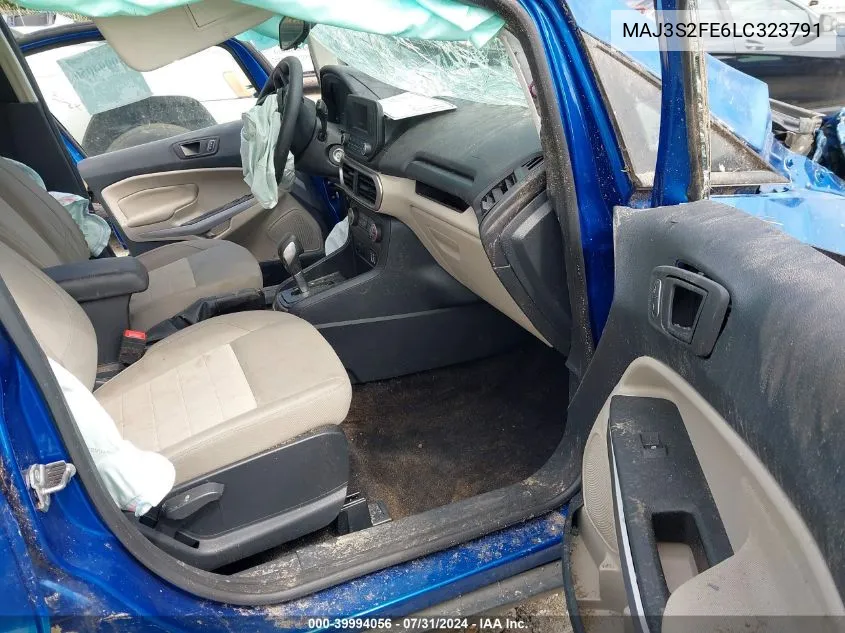 2020 Ford Ecosport VIN: MAJ3S2FE6LC323791 Lot: 39994056