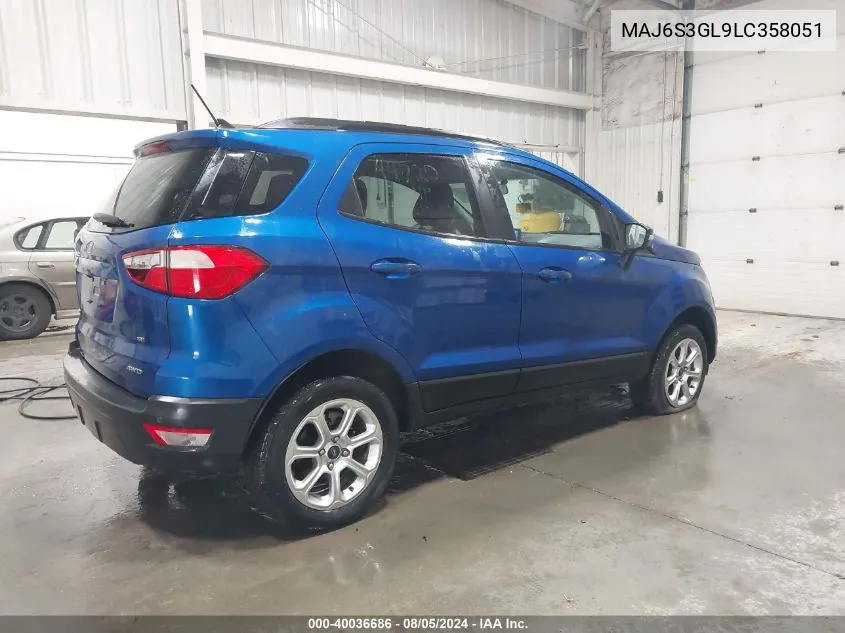 MAJ6S3GL9LC358051 2020 Ford Ecosport Se