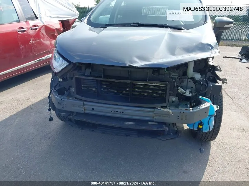 MAJ6S3GL9LC392748 2020 Ford Ecosport Se