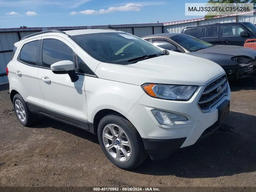 MAJ3S2GE6LC356286 2020 Ford Ecosport Se