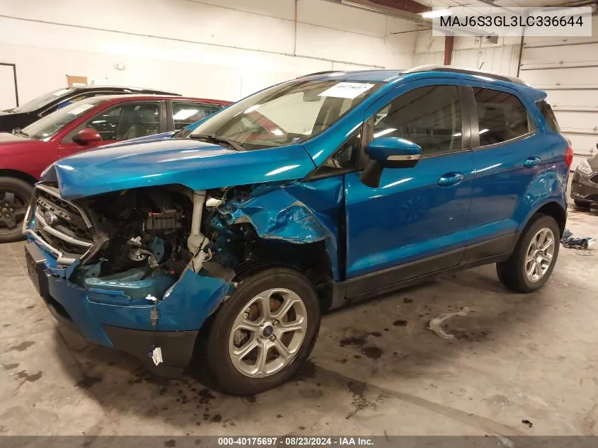 MAJ6S3GL3LC336644 2020 Ford Ecosport Se