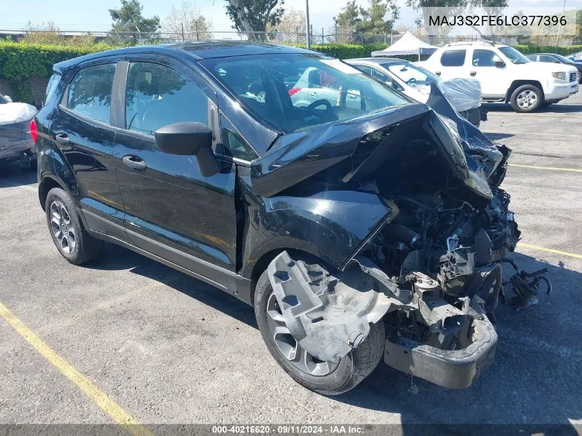 2020 Ford Ecosport S VIN: MAJ3S2FE6LC377396 Lot: 40216620