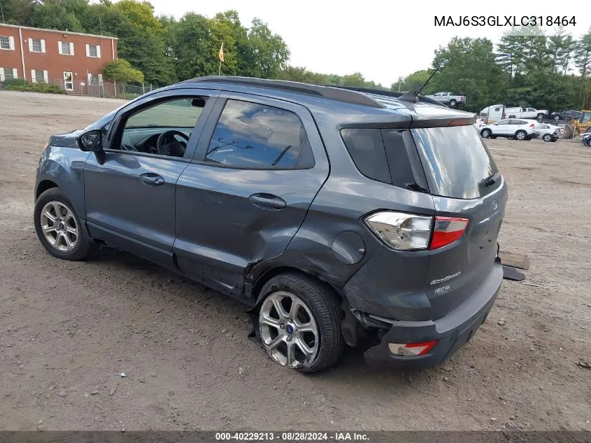 MAJ6S3GLXLC318464 2020 Ford Ecosport Se