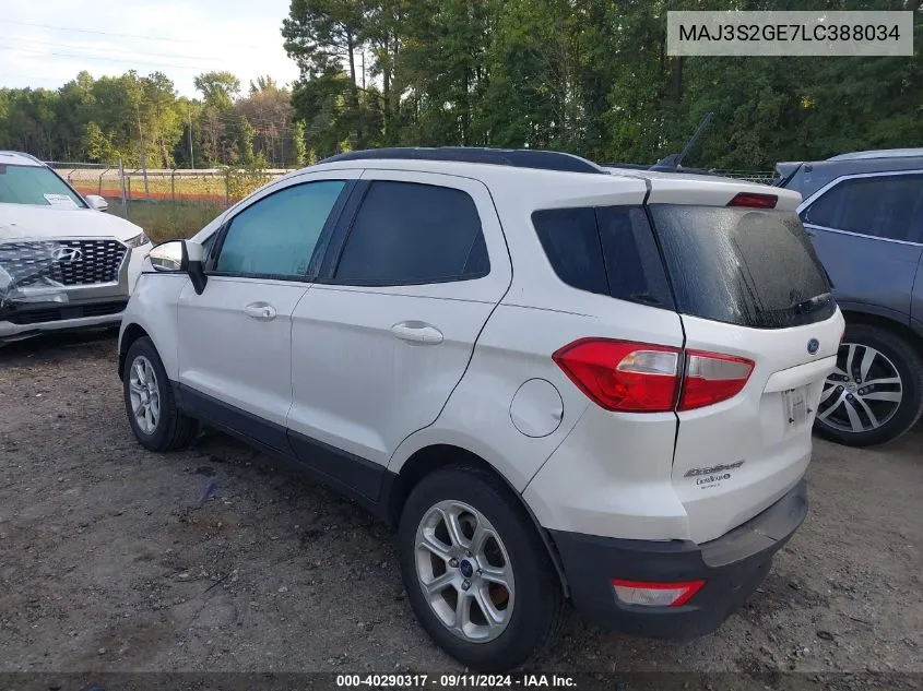 MAJ3S2GE7LC388034 2020 Ford Ecosport Se