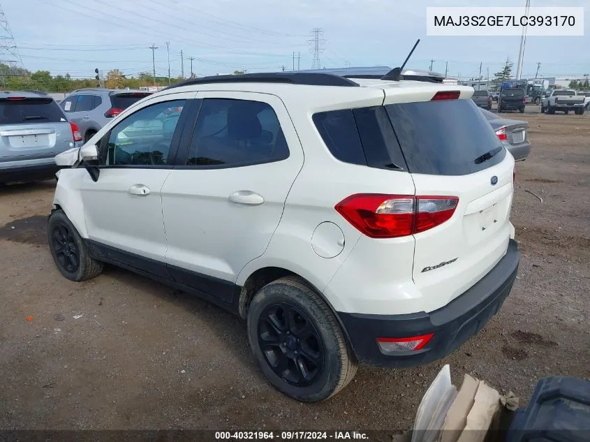 MAJ3S2GE7LC393170 2020 Ford Ecosport Se